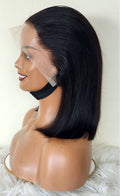 RAW DONOR SINGLE DRAWN FRONTAL BOB 12'' NATURAL BLACK