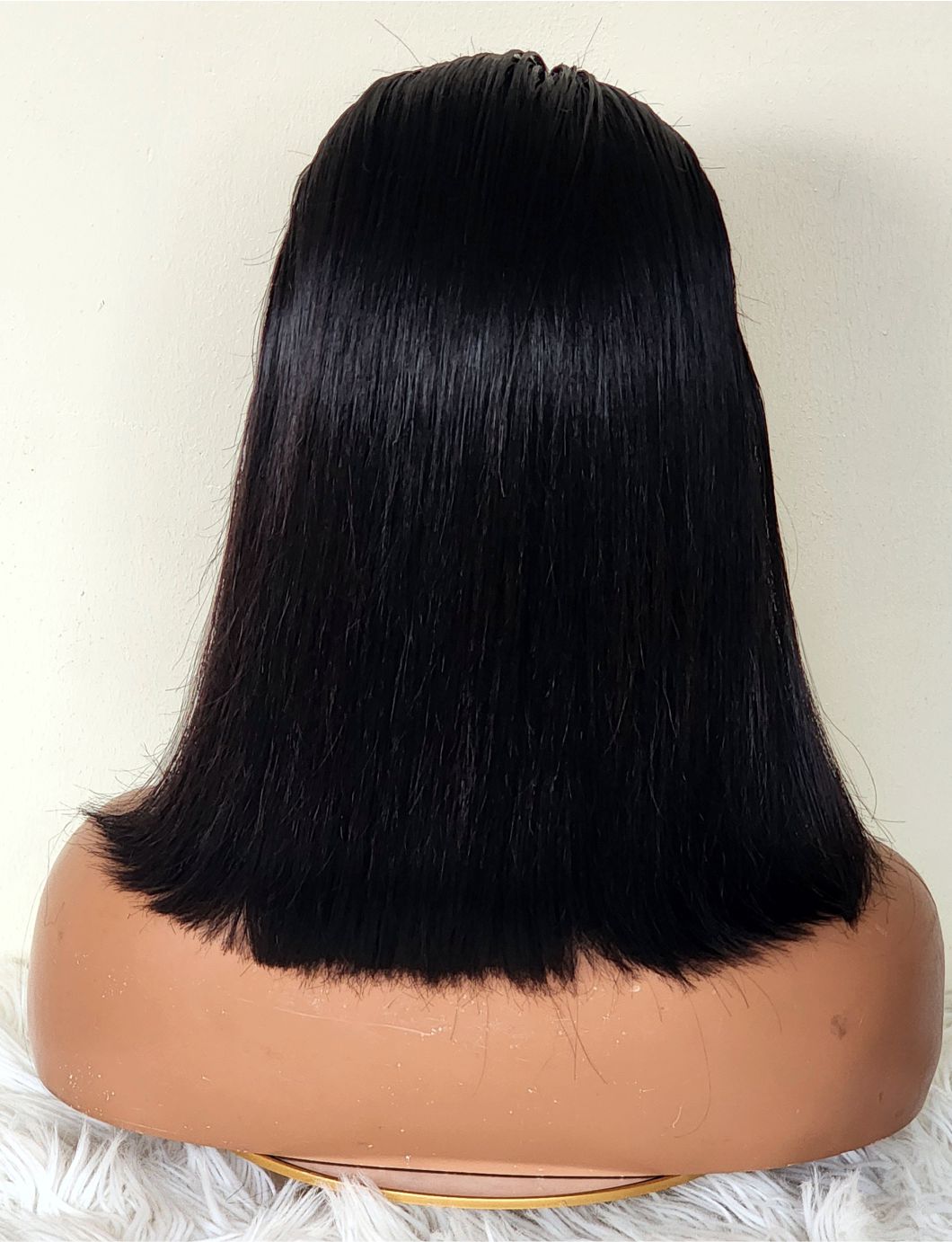 RAW DONOR SINGLE DRAWN FRONTAL BOB 12'' NATURAL BLACK