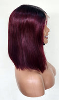 RAW DONOR T1B/99J (2TONE 99J) WIG BURGUNDY COLOUR 10" inch wig