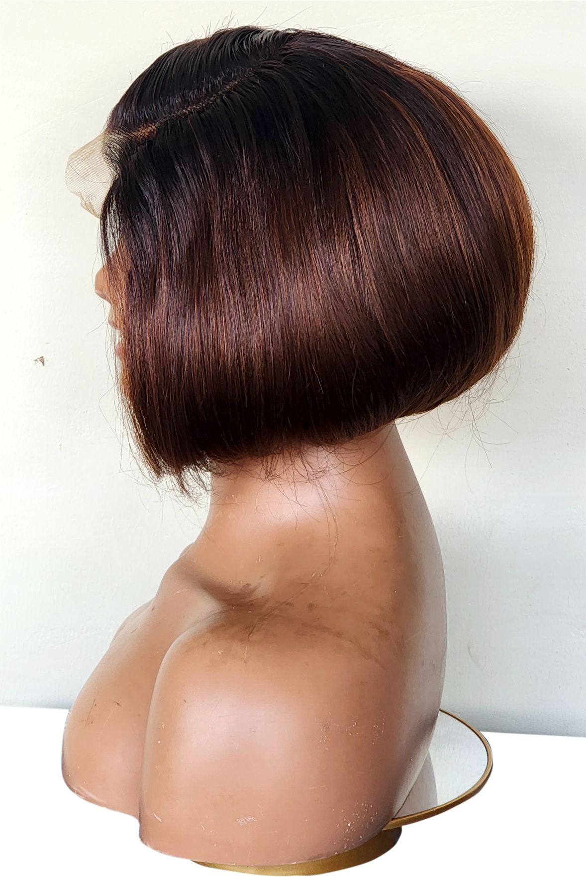 RAW DONOR 2TONE BROWN 5X5 RAZOR WIG