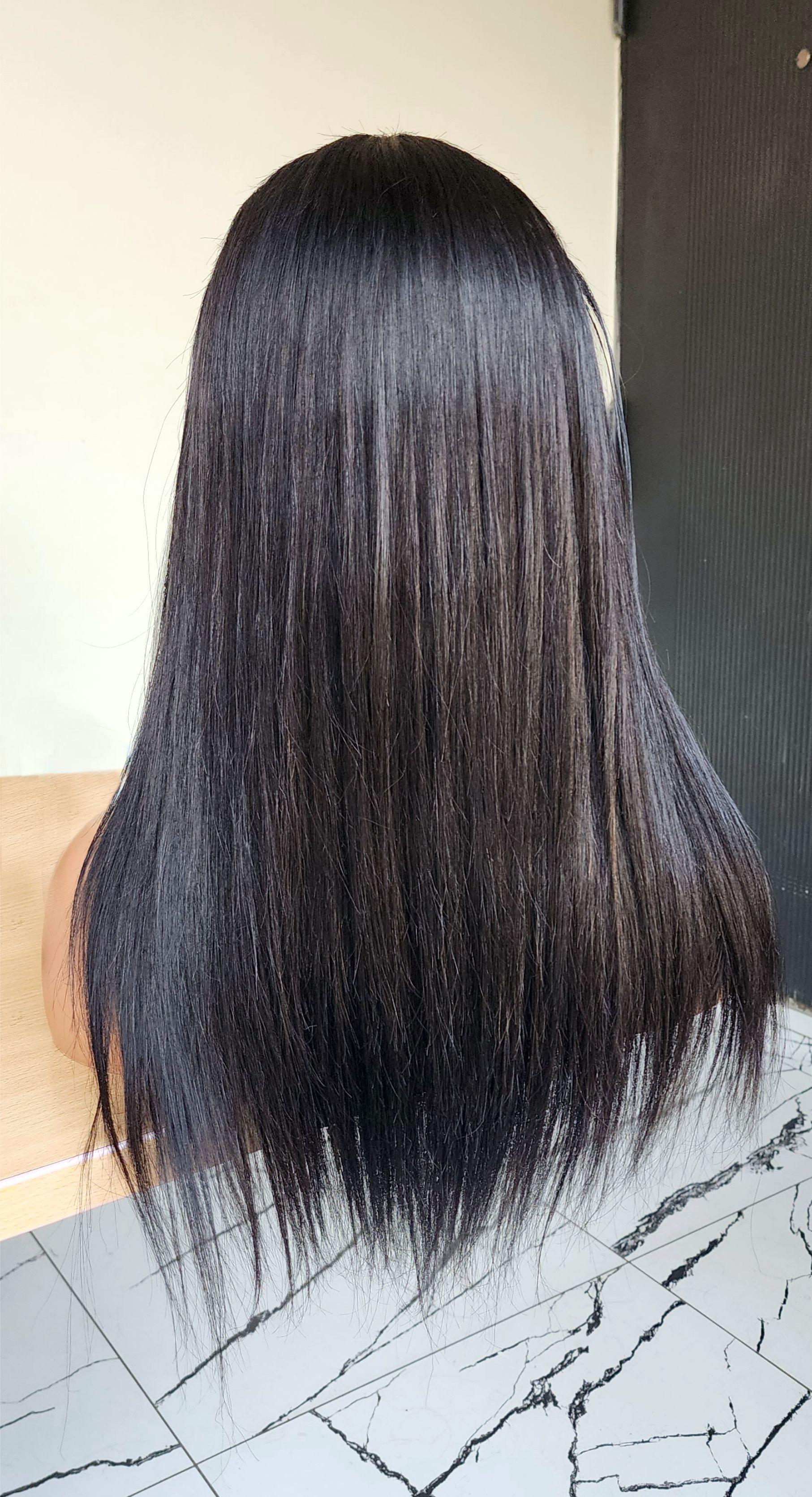 RAW DONOR DOUBLE DRAWN 13X4 FRONTAL WIG 20''