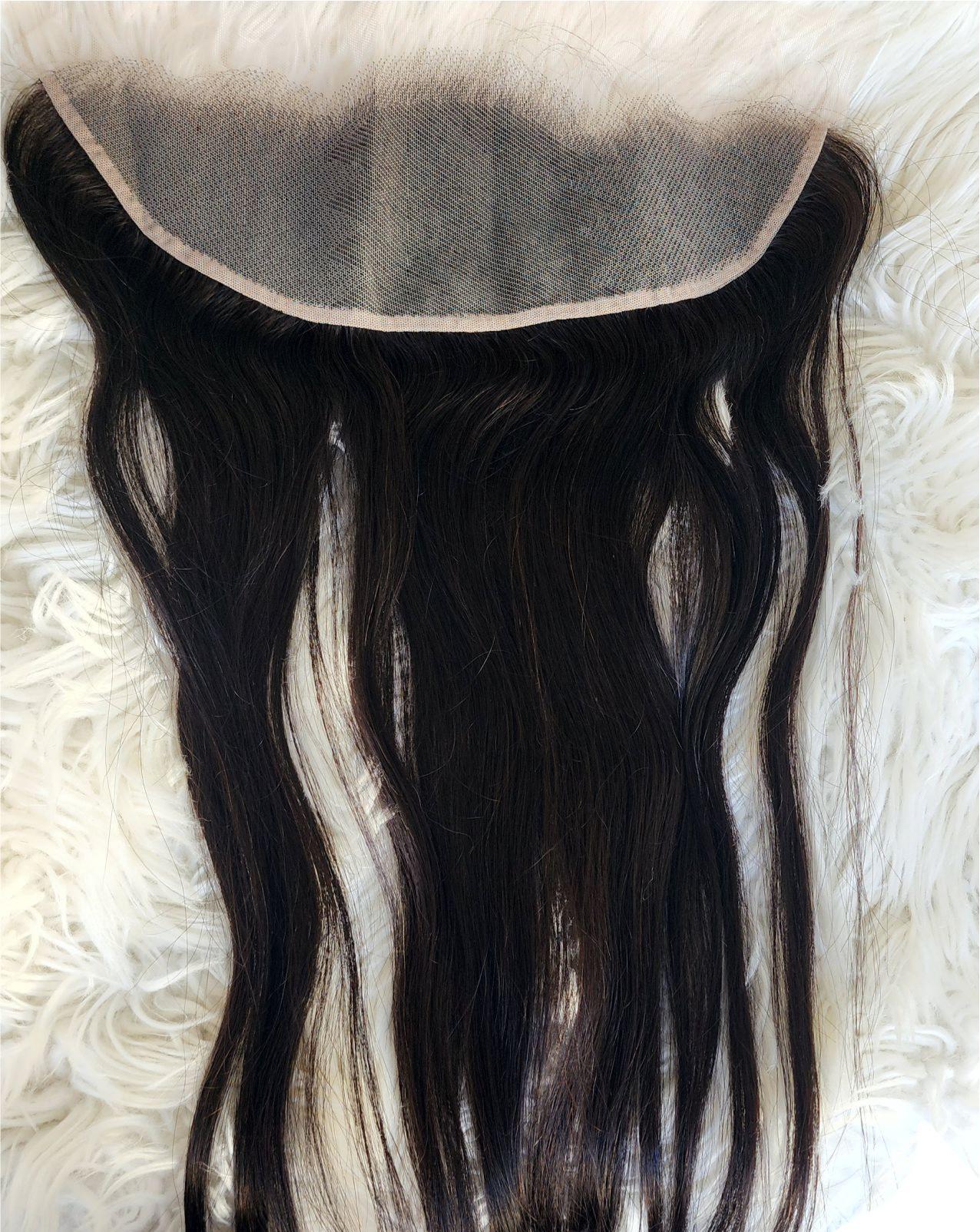 RAW DONOR SINGLE DRAWN 13X4 FRONTAL 20'' NATURAL COLOUR