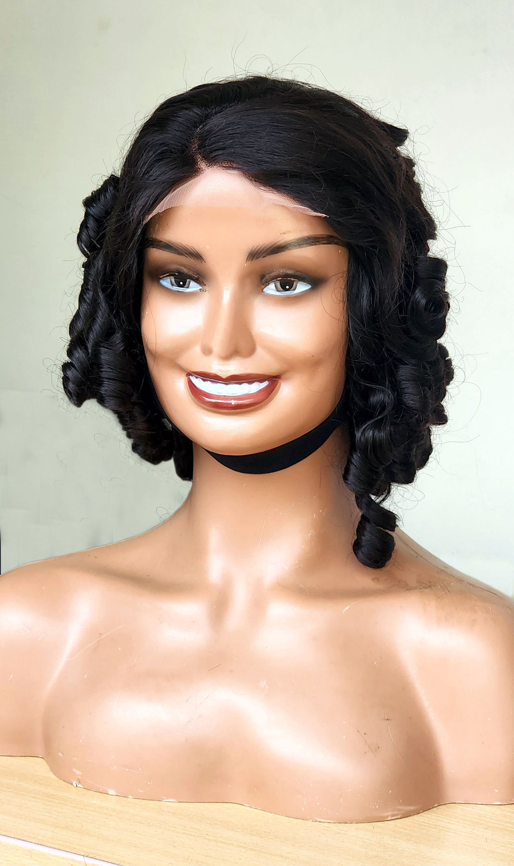 RAW DONOR BOUNCY WIG WITH 4X4 CLOSURE 6''