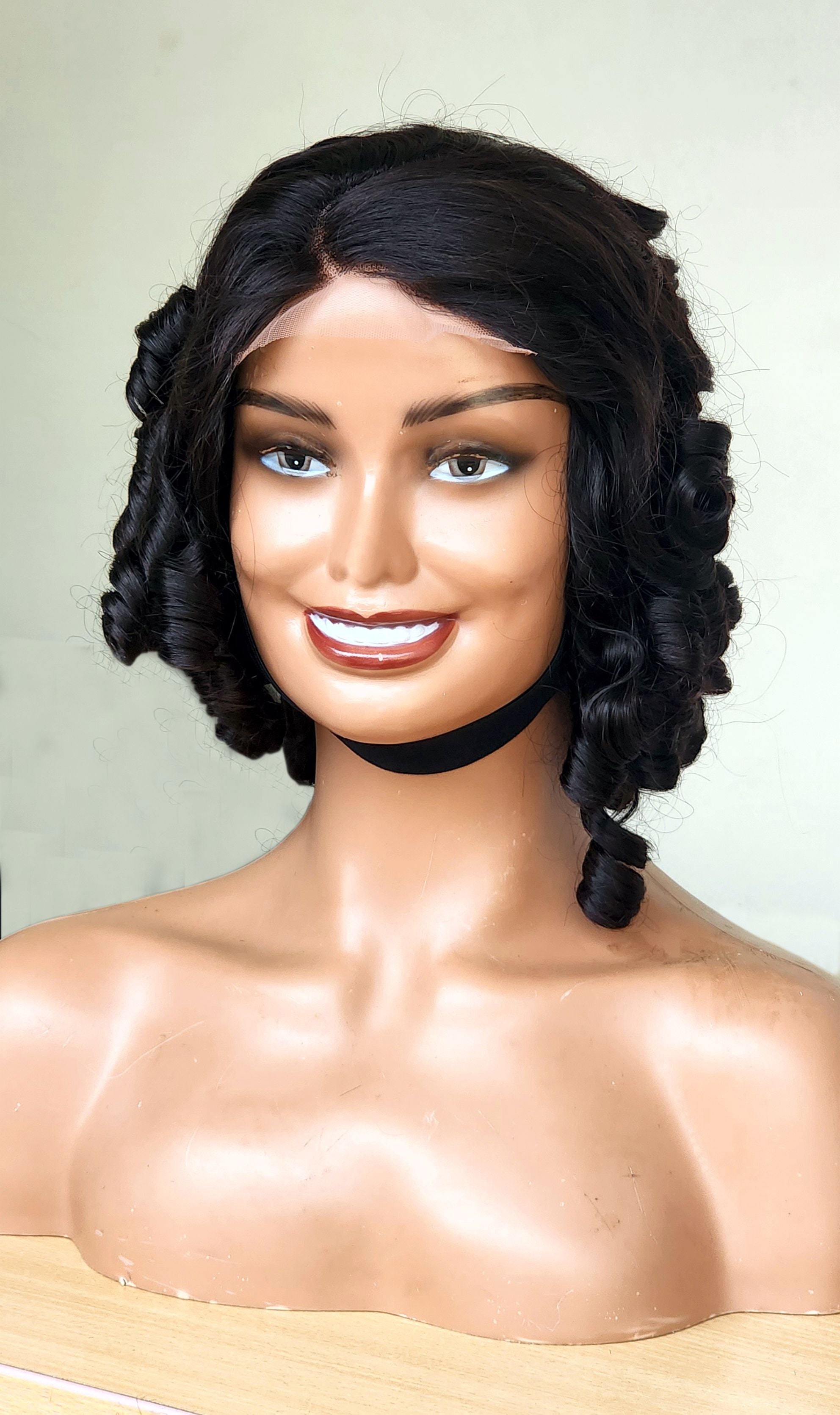 RAW DONOR BOUNCY WIG WITH 4X4 CLOSURE 6''