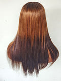 RAW DONOR 2TONE GOLD WIG BROWN AND GOLD COLOUR 16" inch