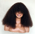 RAW DONOR FRINGE AFRO KINKY CURLS NATURAL 18" inch wig