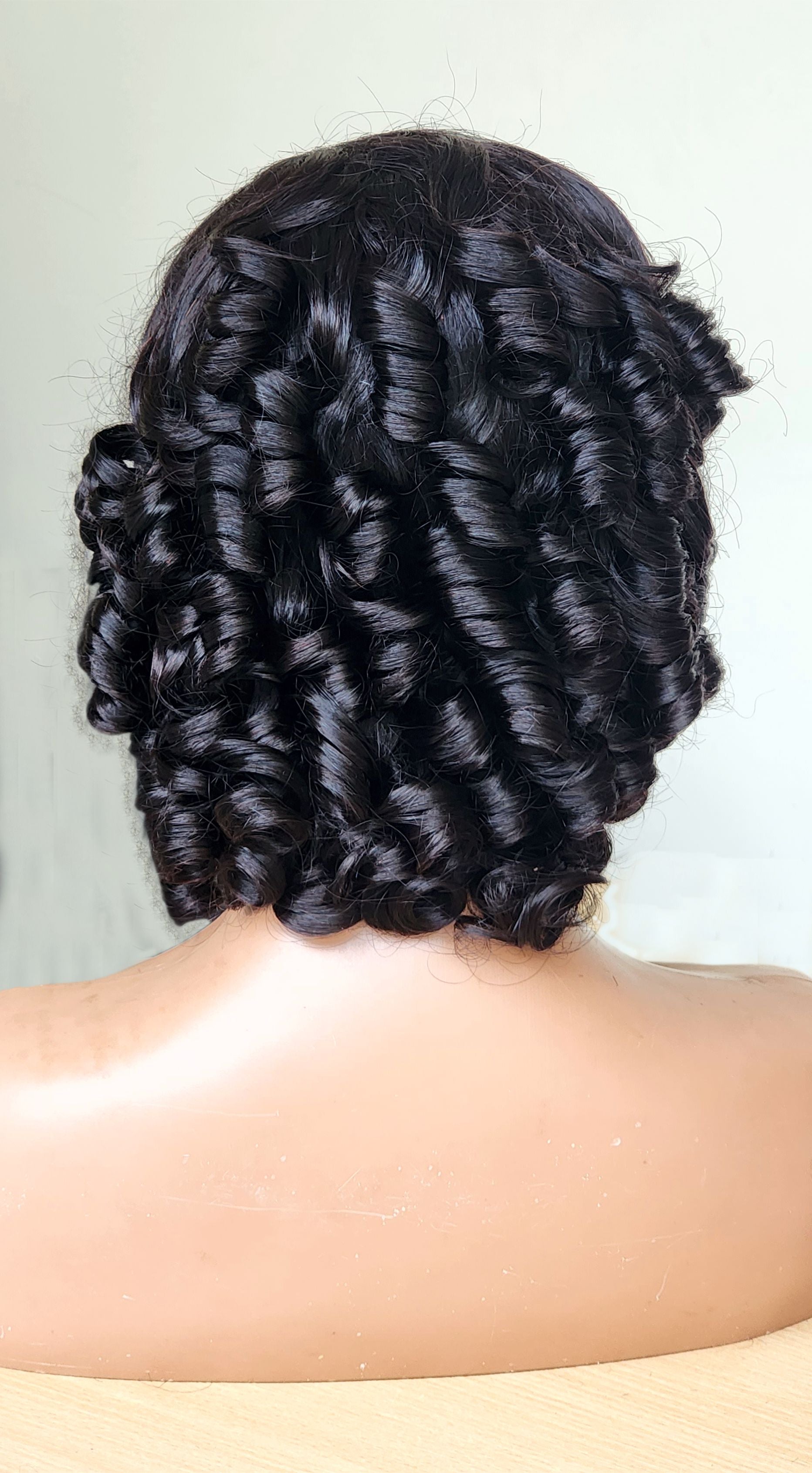 RAW DONOR BOUNCY WIG WITH 4X4 CLOSURE 6''