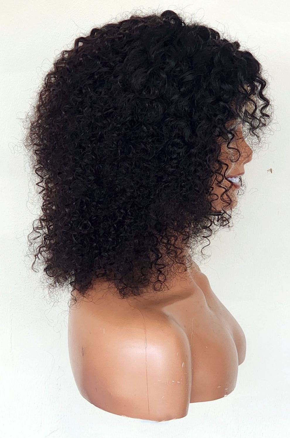 RAW DONOR WATERWAVE CURLS WIG NATURAL COLOUR 10" inch