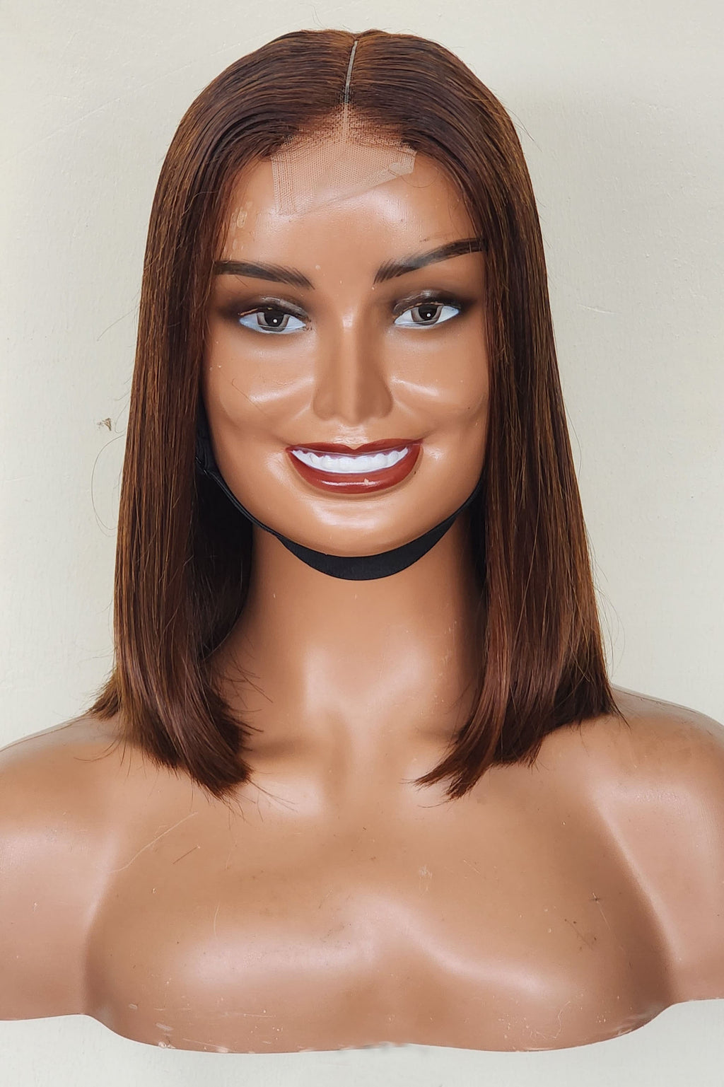 RAW DONOR NATURAL BROWN WIG BROWN COLOUR 14" inch wig