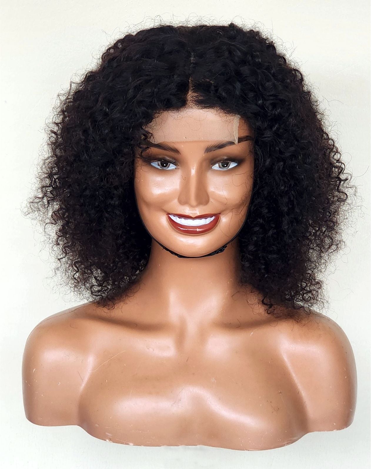 RAW DONOR WATERWAVE CURLS WIG NATURAL COLOUR 10" inch