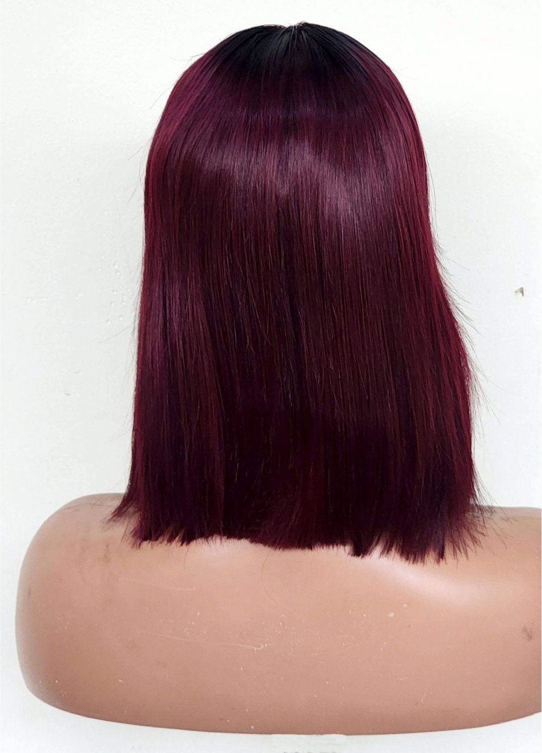 RAW DONOR T1B/99J (2TONE 99J) WIG BURGUNDY COLOUR 10" inch wig
