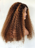 RAW DONOR PIANO BURMESE CURL WIG PIANO COLOUR 26" inch wig
