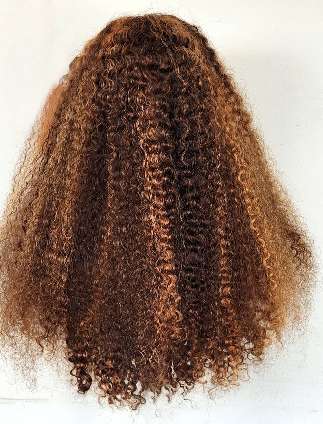 RAW DONOR PIANO BURMESE CURL WIG PIANO COLOUR 26" inch wig